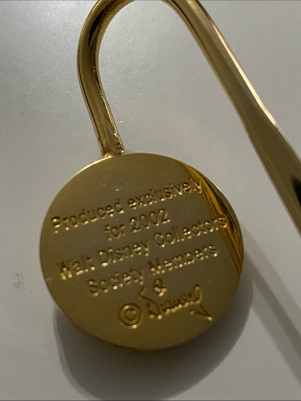 Gold Bookmark with Blue Enamel Accent - Women Accessories - Picture 3 of 4